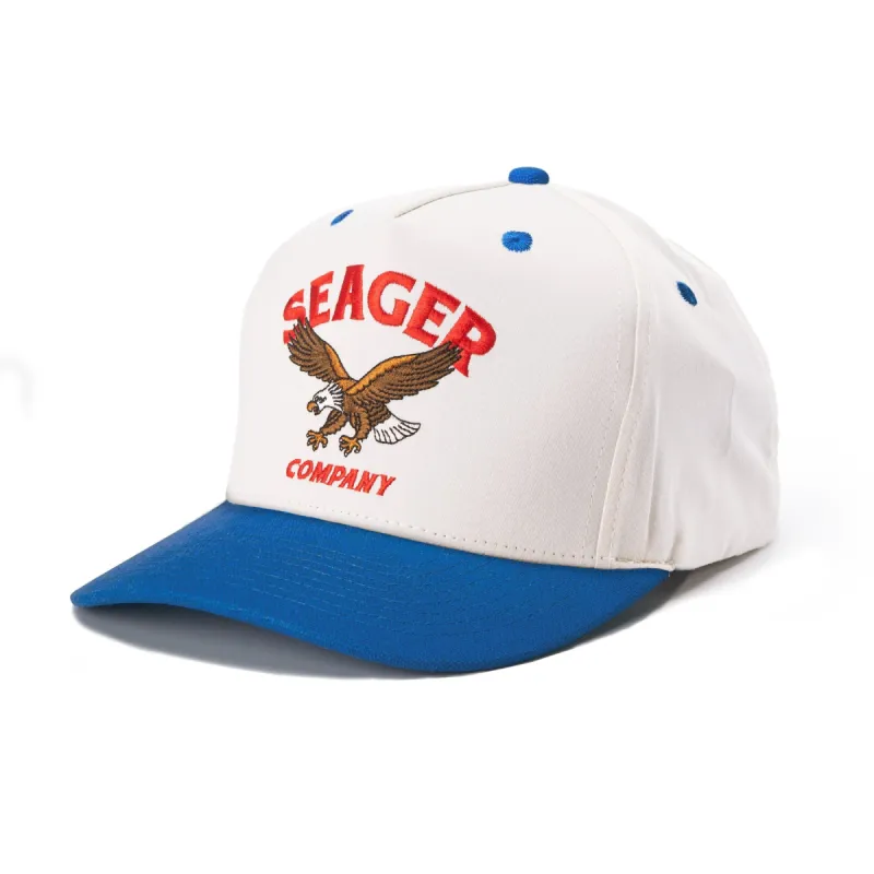 SEAGER Bradley Snapback - CREAM BLUE sold by Sun Diego Boardshops