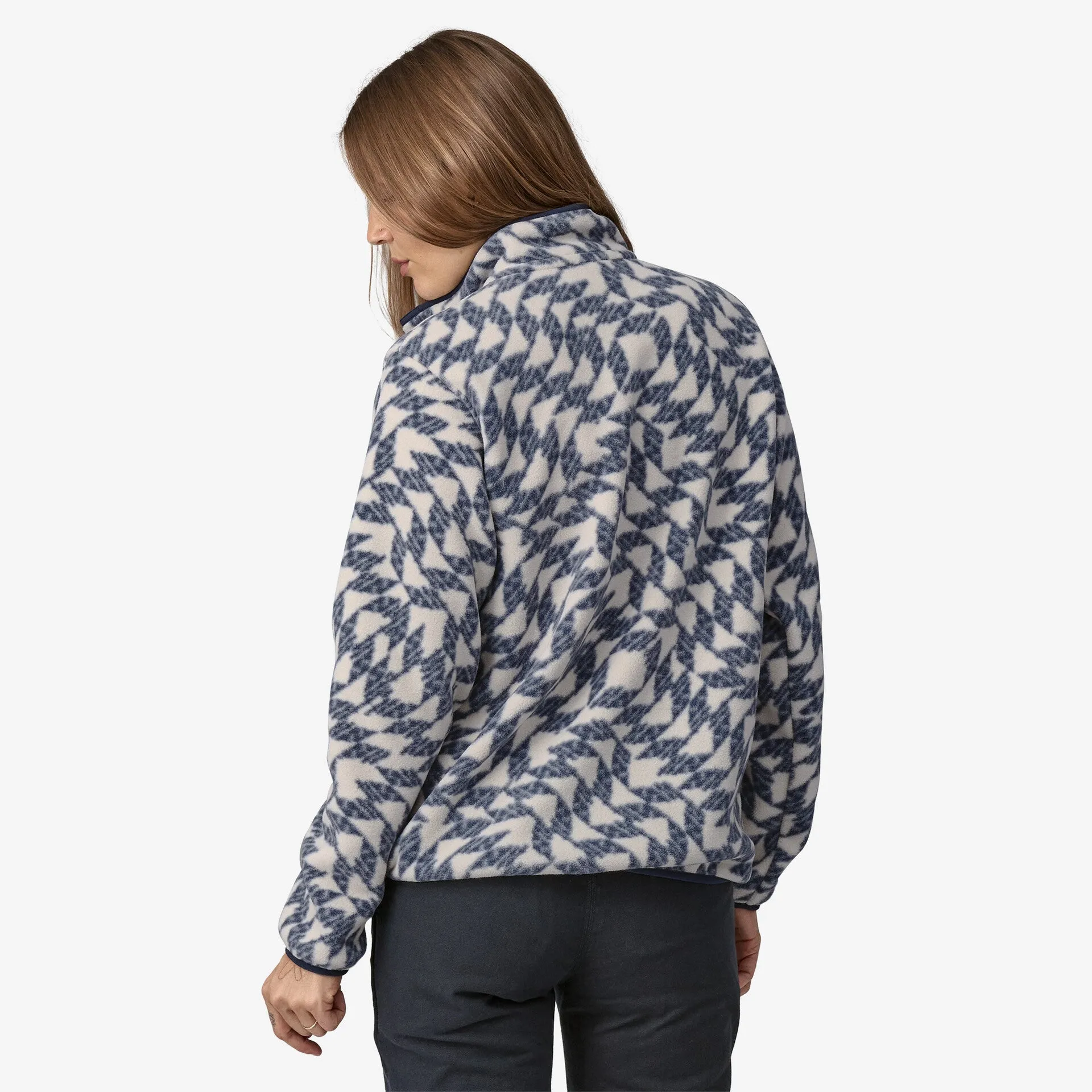 Patagonia Women's Lightweight Synchilla Snap-T Fleece Pullover - SYNCHED FLIGHT SMALL NATURAL sold by Sun Diego Boardshops product image thumbnail 2