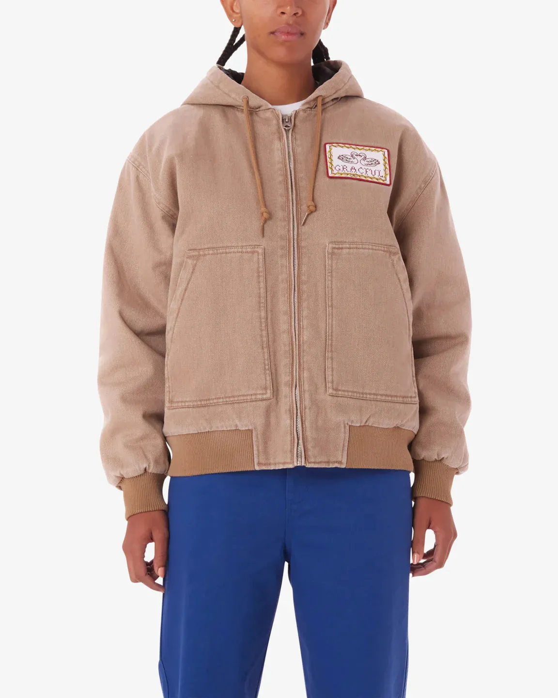 Obey SWANS PULLOVER WORK JACKET - KELP sold by Sun Diego Boardshops