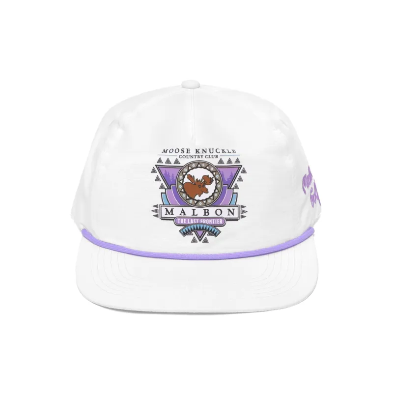 Malbon Golf MOOSE NYLON ROPE HAT - WHITE sold by Sun Diego Boardshops