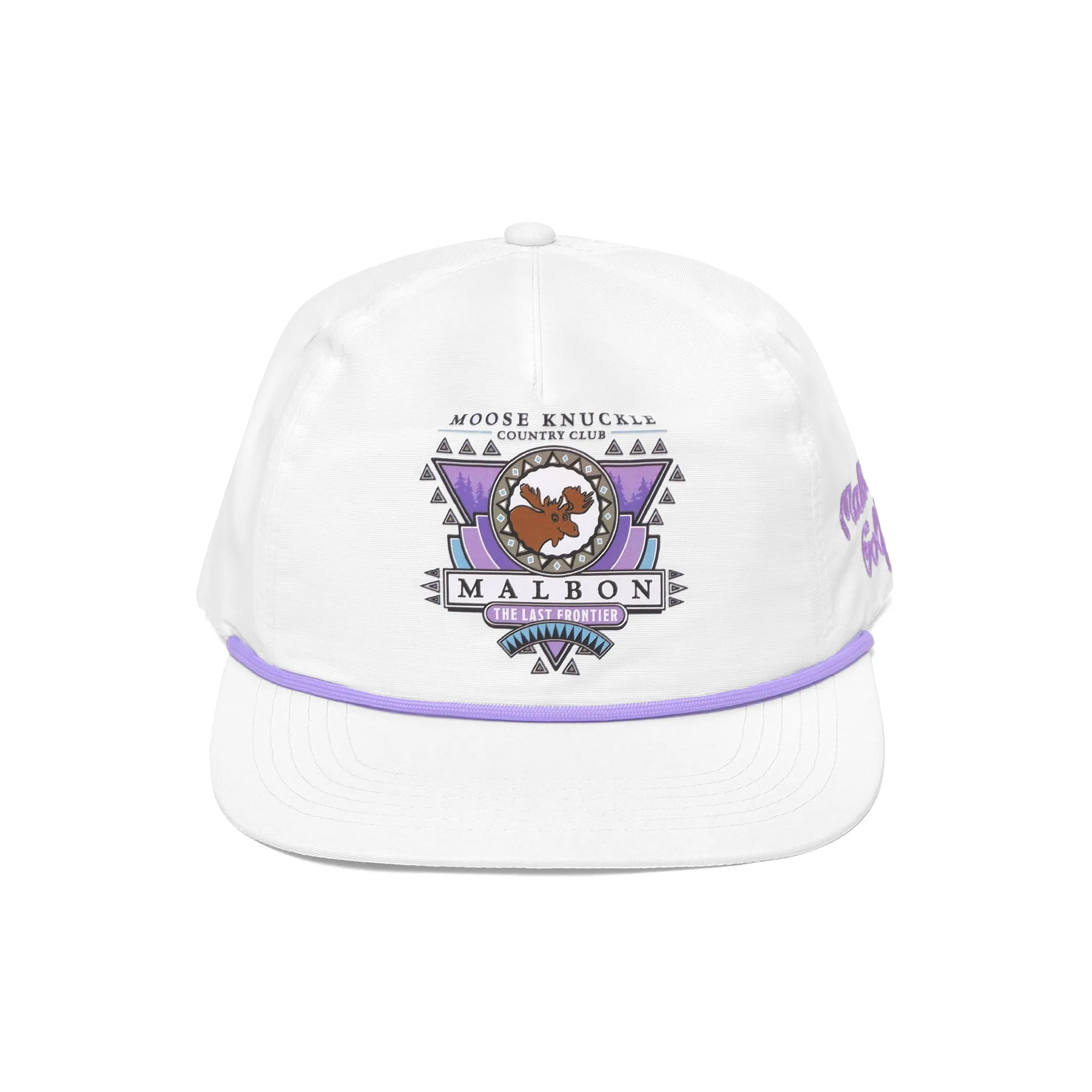 Malbon Golf MOOSE NYLON ROPE HAT - WHITE sold by Sun Diego Boardshops