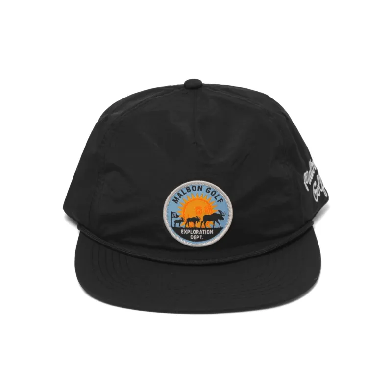 Malbon Exploration Dept. Nylon Rope Hat - Black sold by Sun Diego Boardshops
