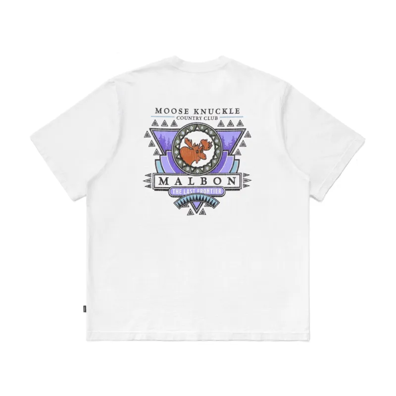 Malbon Golf Moose SS Pocket Tee - WHITE sold by Sun Diego Boardshops