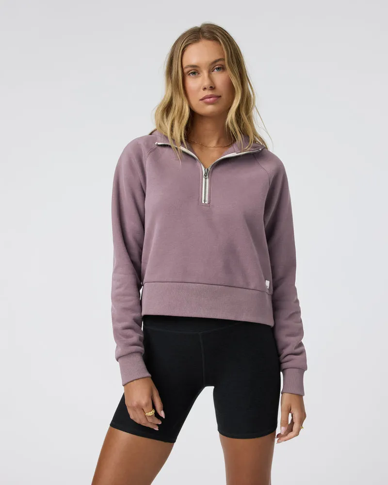 Vuori Restore Half Zip Hoodie - ELDERBERRY sold by Sun Diego Boardshops