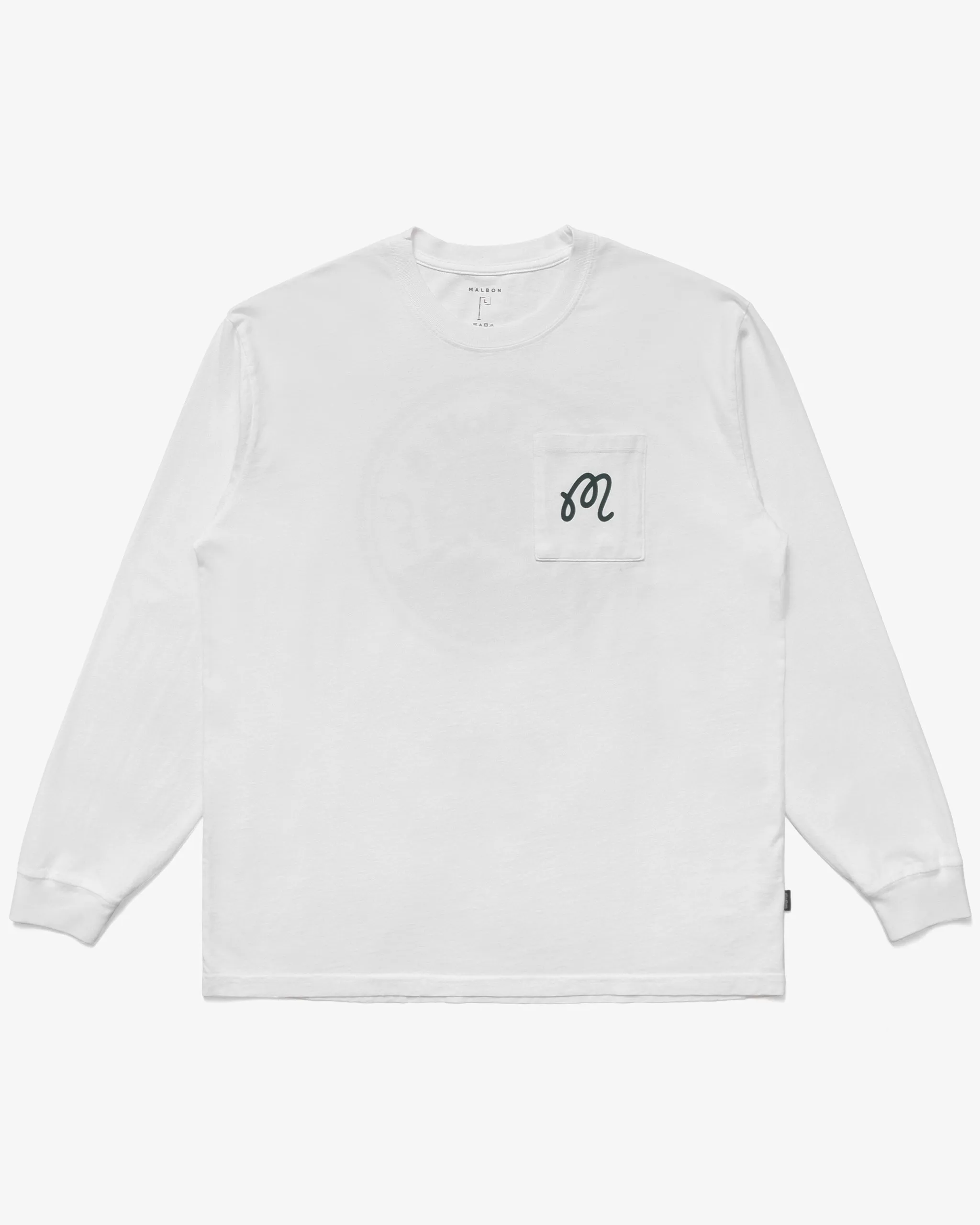 Malbon Golf Expedition LS T-Shirt - WHITE sold by Sun Diego Boardshops product image thumbnail 2