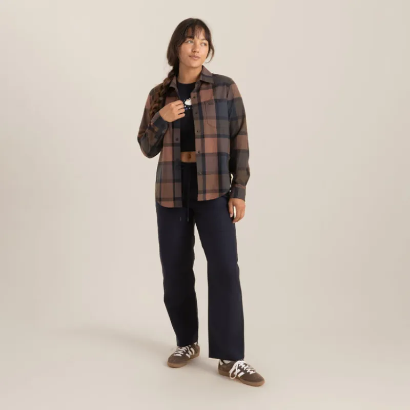 ROARK Alpine Long Sleeve Flannel - SADDLE sold by Sun Diego Boardshops