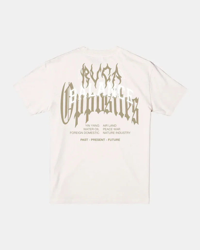 RVCA Metalurgy Short Sleeve T-shirt - SILVER BLEACH sold by Sun Diego Boardshops