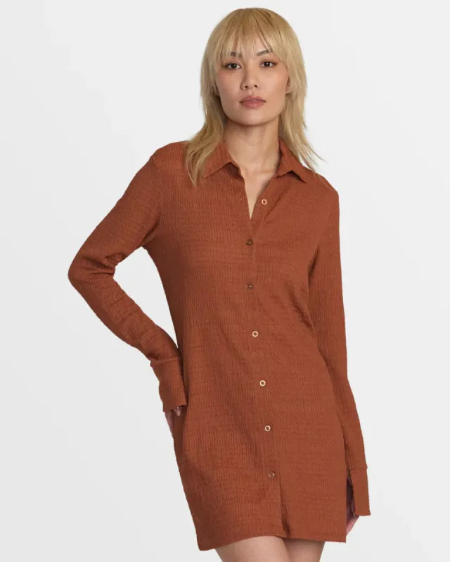 RVCA Sundae Dress - MOCHA BISQUE sold by Sun Diego Boardshops