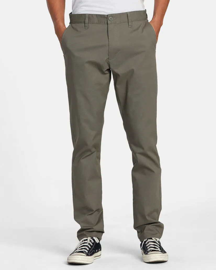 RVCA DAGGERS TECH TECHNICAL CHINOS - OLIVE sold by Sun Diego Boardshops