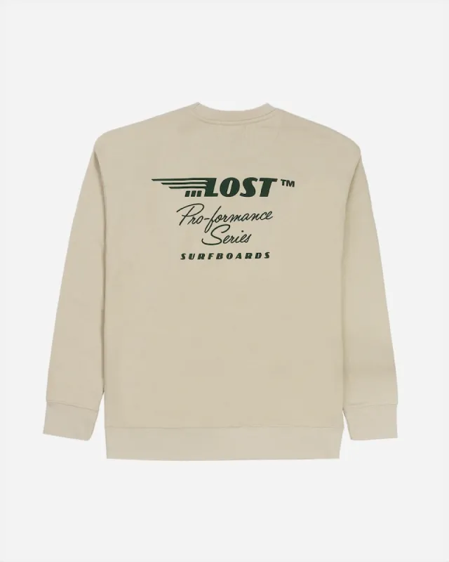 Lost ENTERPRISES Pro-formance Crewneck - BONE sold by Sun Diego Boardshops