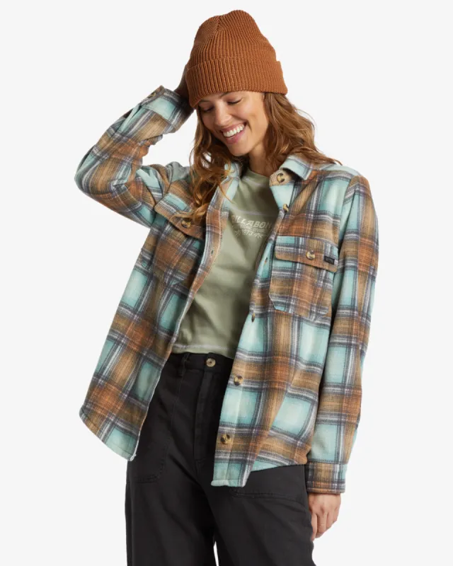 Billabong Forge Fleece Flannel Jacket - BLACK MULTI 1 sold by Sun Diego Boardshops