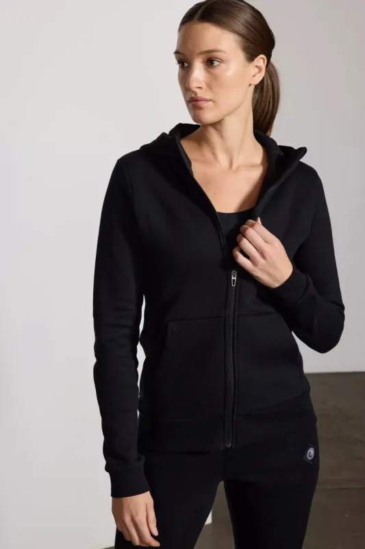 MPG Sport Women Comfort Fleece Zip-Up Hoodie - BLACK sold by Sun Diego Boardshops