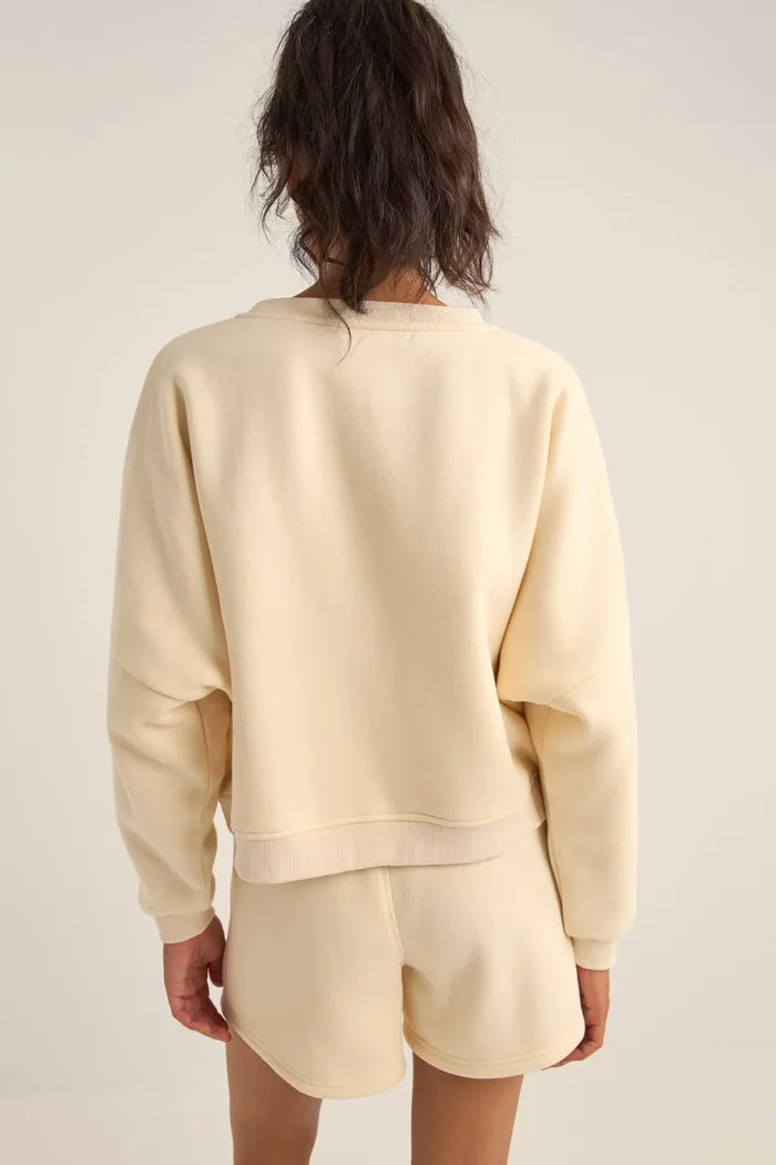 Rhythm Logo Crew Neck Fleece - OATMEAL sold by Sun Diego Boardshops product image thumbnail 3