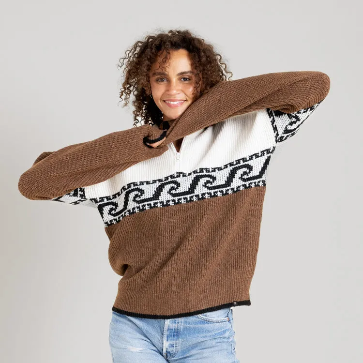 Roark Fjord Sweater - SADDLE sold by Sun Diego Boardshops product image thumbnail 2