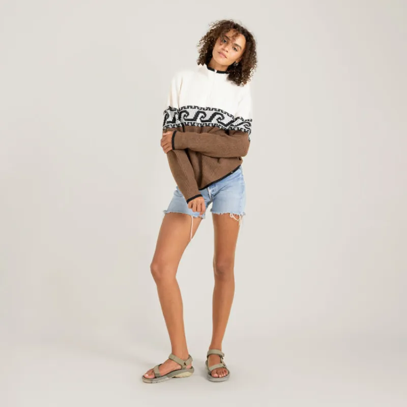 Roark Fjord Sweater - SADDLE sold by Sun Diego Boardshops