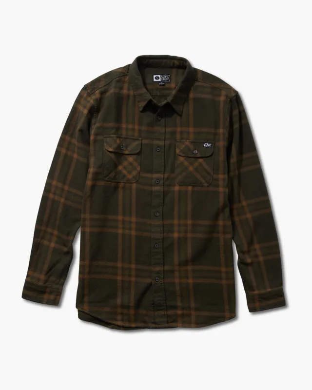 Salty Crew Landfall Flannel - OLIVE sold by Sun Diego Boardshops