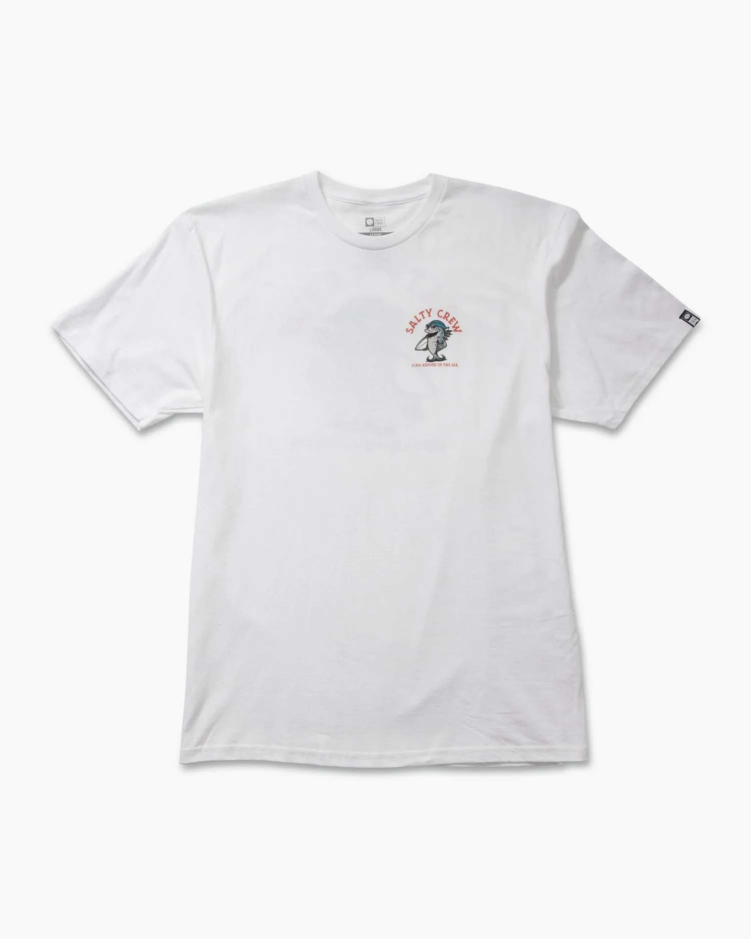 Salty Crew Free Surf S/S Classic Tee - WHITE sold by Sun Diego Boardshops product image thumbnail 2
