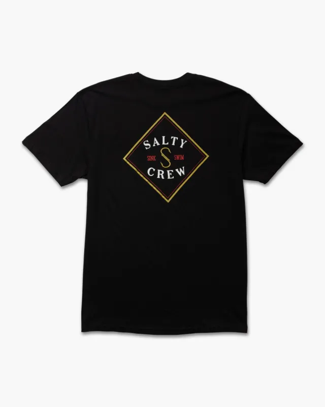 Salty Crew Tippet Color S/S Classic Tee - BLACK sold by Sun Diego Boardshops