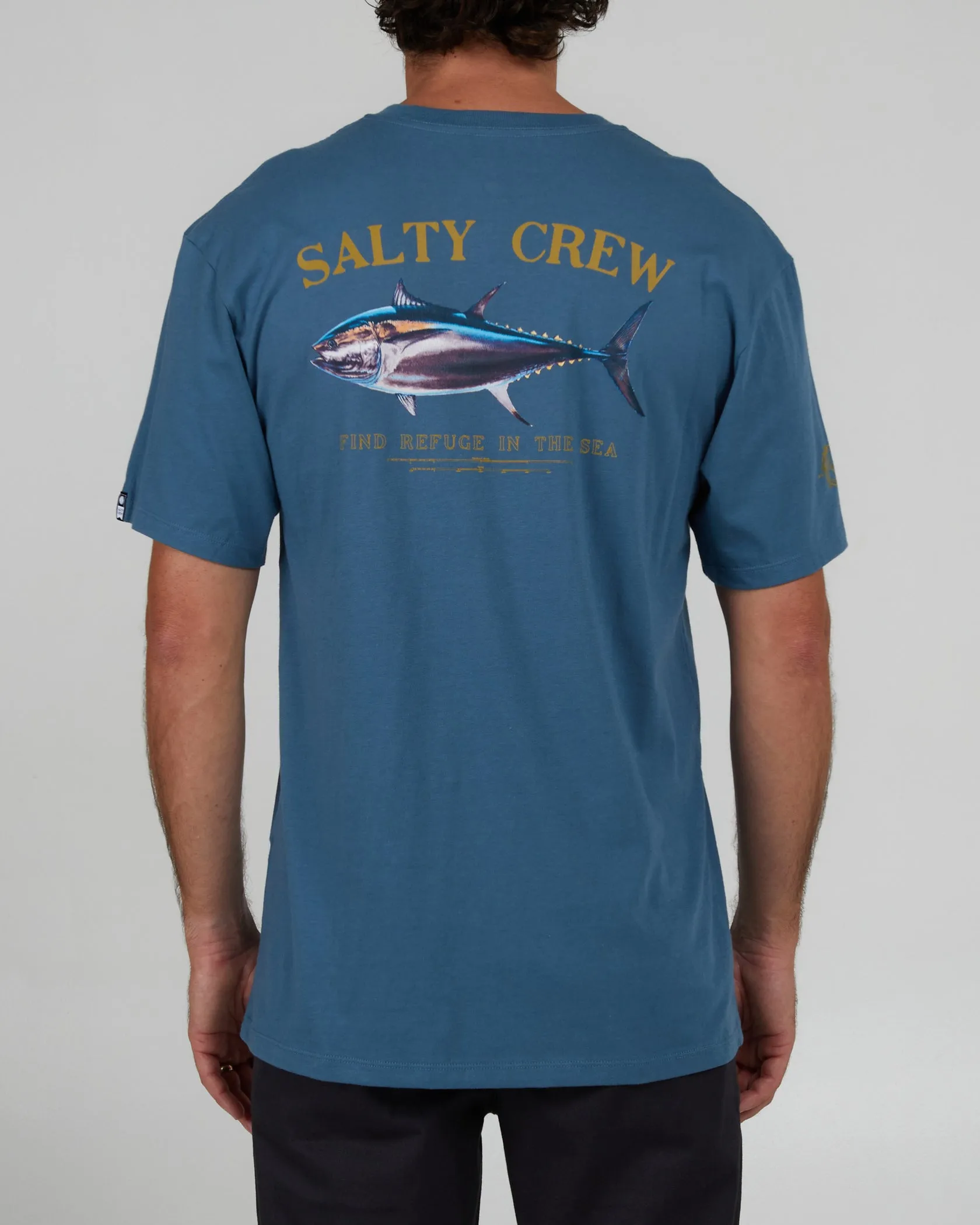 Salty Crew Big Blue S/S Premium Tee - SLATE sold by Sun Diego Boardshops