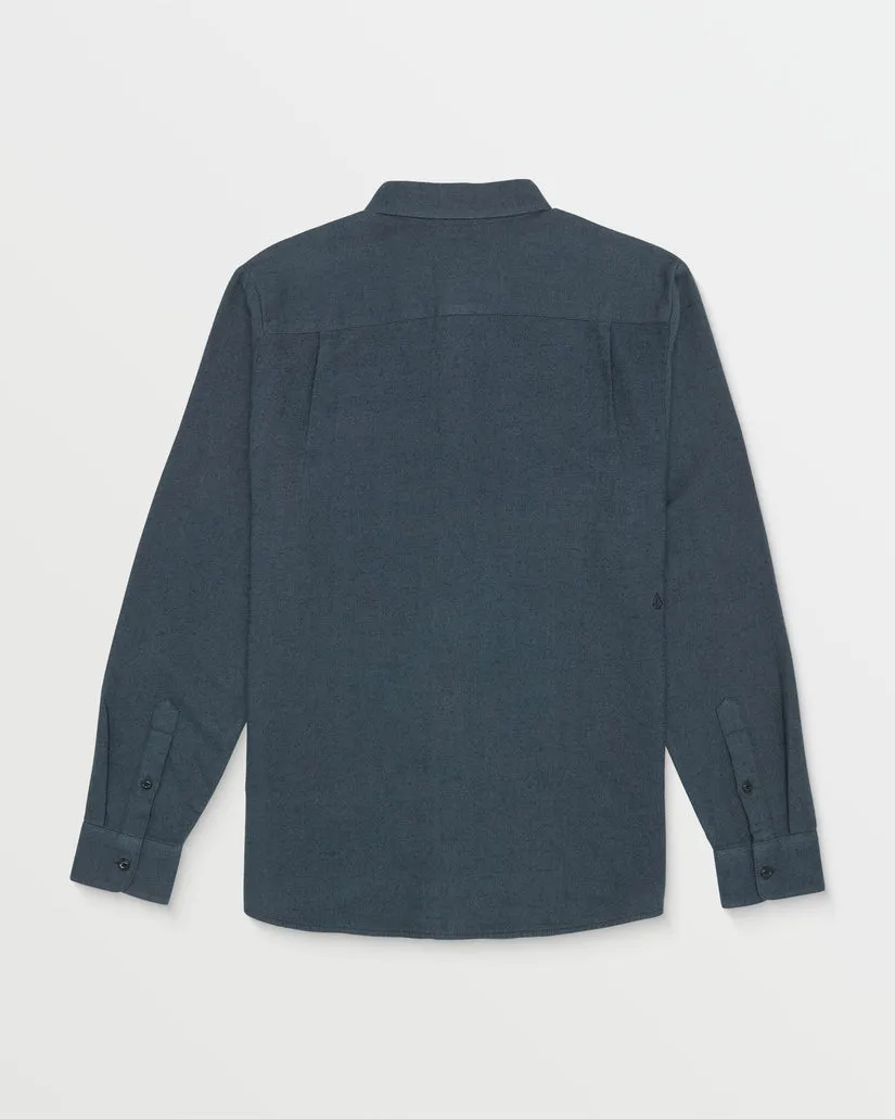 Volcom Caden Long Sleeve Flannel Shirt - DARK SLATE sold by Sun Diego Boardshops product image thumbnail 2