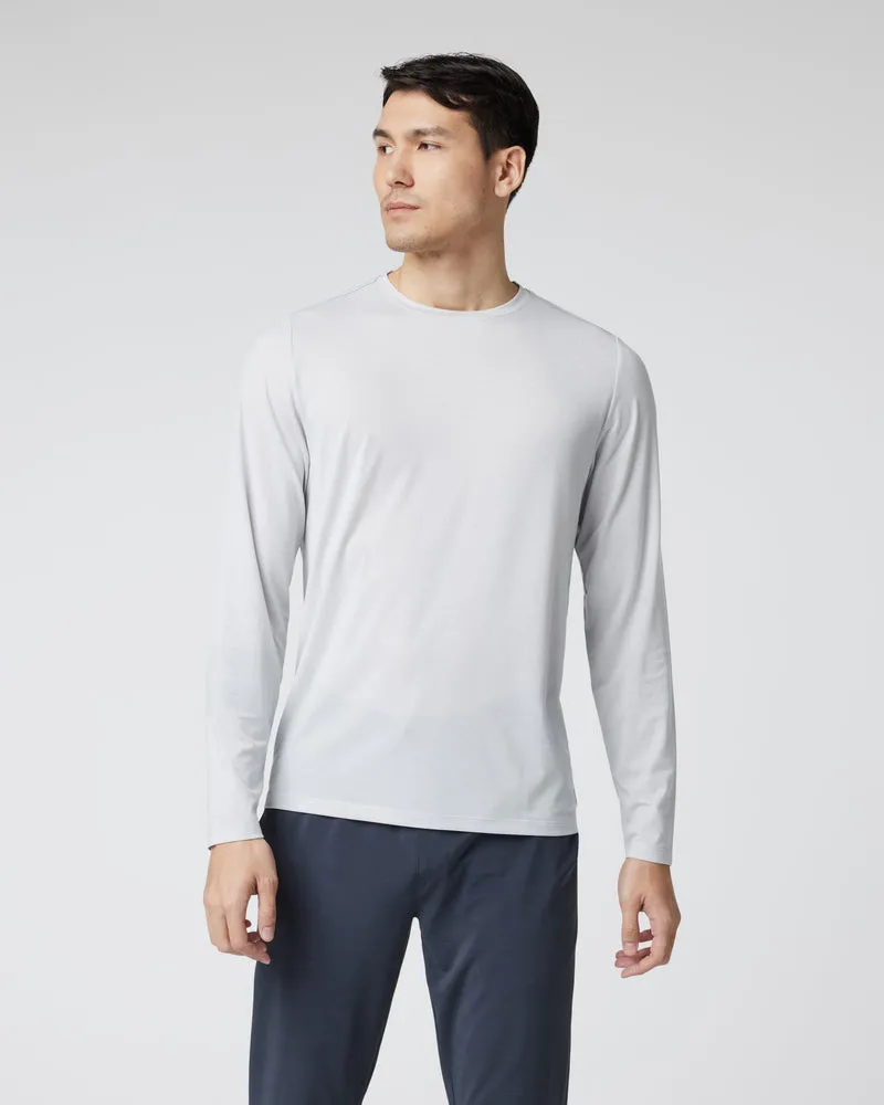 VUORI Long Sleeve Current Tech Tee - FROST GREY sold by Sun Diego Boardshops