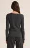 Z-Supply Arlet Thermal Long Sleeve Top - JET BLACK sold by Sun Diego Boardshops