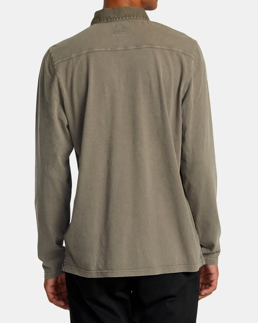 RVCA PTC Polo II Long Sleeve Shirt - MUSHROOM sold by Sun Diego Boardshops product image thumbnail 2