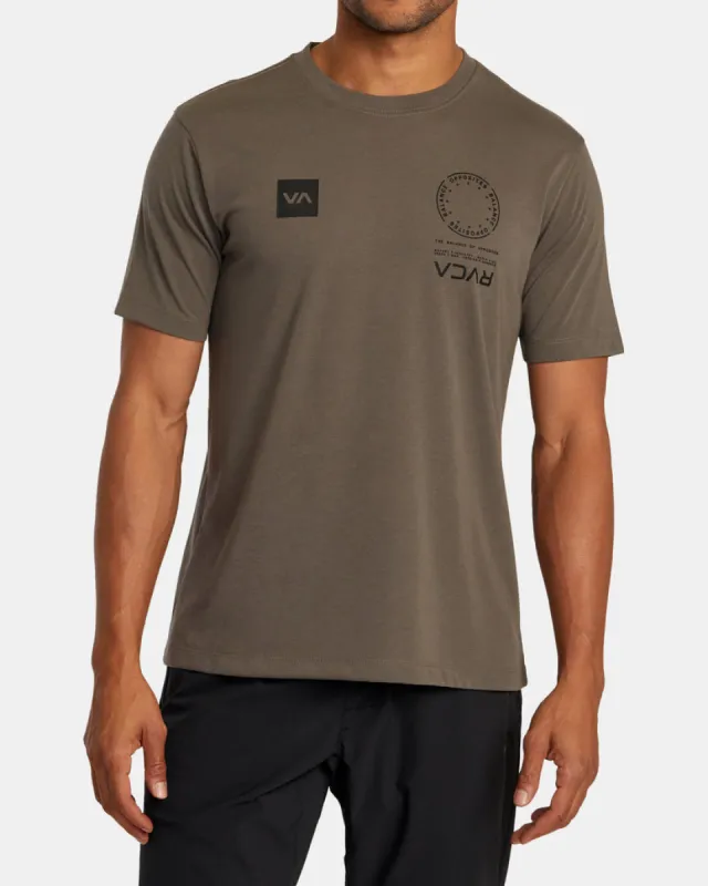 RVCA VA MARK TEE - MOCHA sold by Sun Diego Boardshops