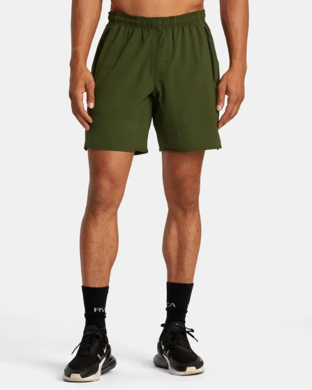 RVCA YOGGER STRETCH 17" ATHLETIC SHORTS - JUNGLE sold by Sun Diego Boardshops