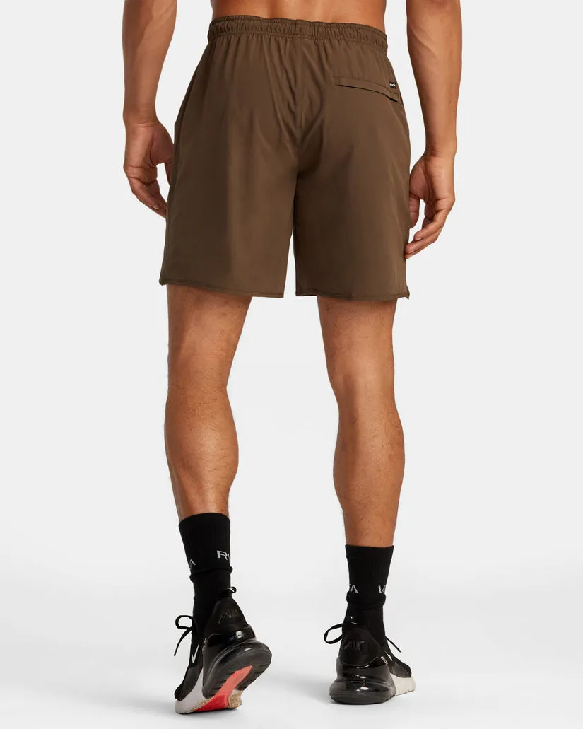 RVCA YOGGER STRETCH 17" ATHLETIC SHORTS - MOCHA sold by Sun Diego Boardshops product image thumbnail 2