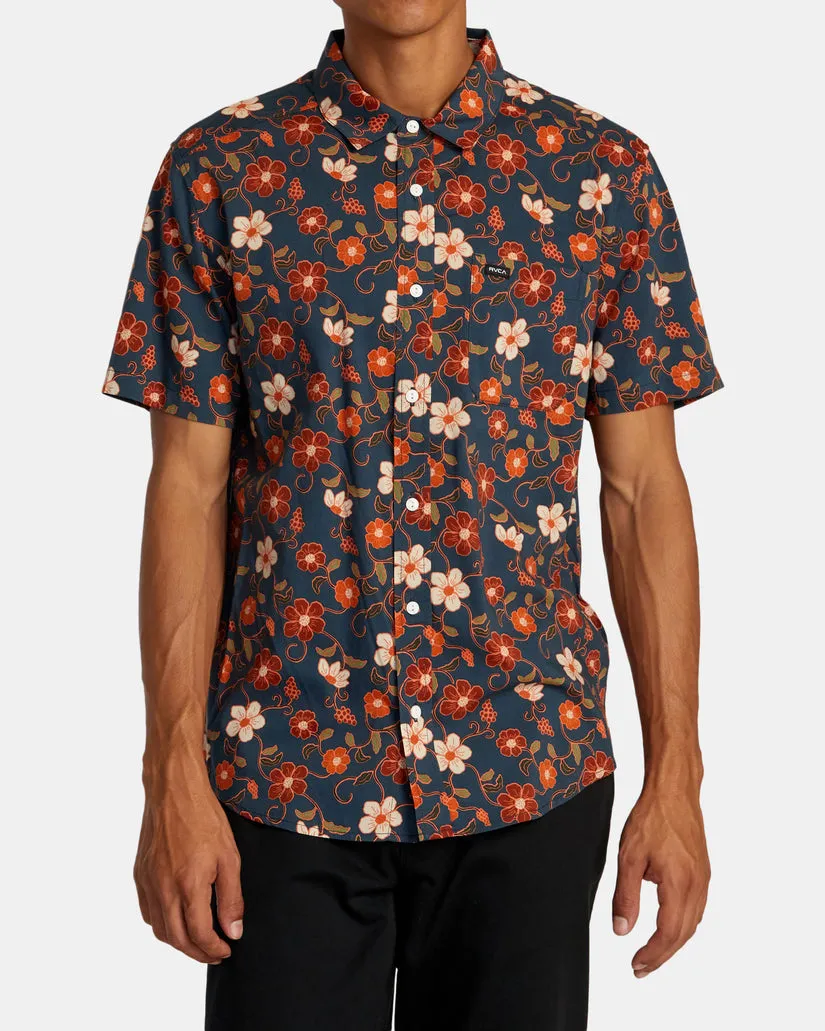 RVCA ANYTIME SHORT SLEEVE SHIRT - DUCK BLUE sold by Sun Diego Boardshops product image thumbnail 2