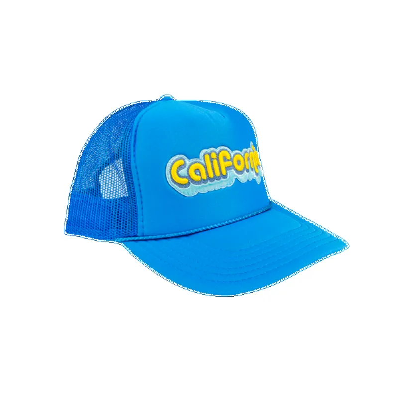 Local Beach California Patch Trucker Hat - Blue sold by Sun Diego Boardshops