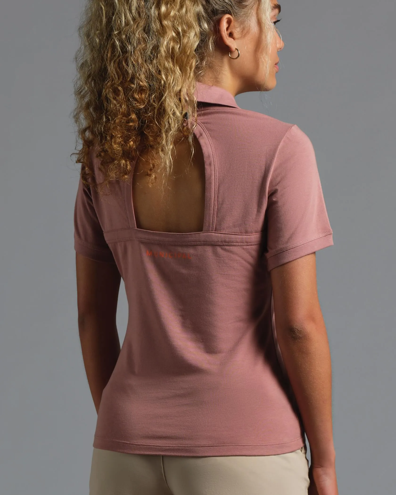 Municipal Women's Enduro Stretch Polo - MAUVE sold by Sun Diego Boardshops product image thumbnail 2
