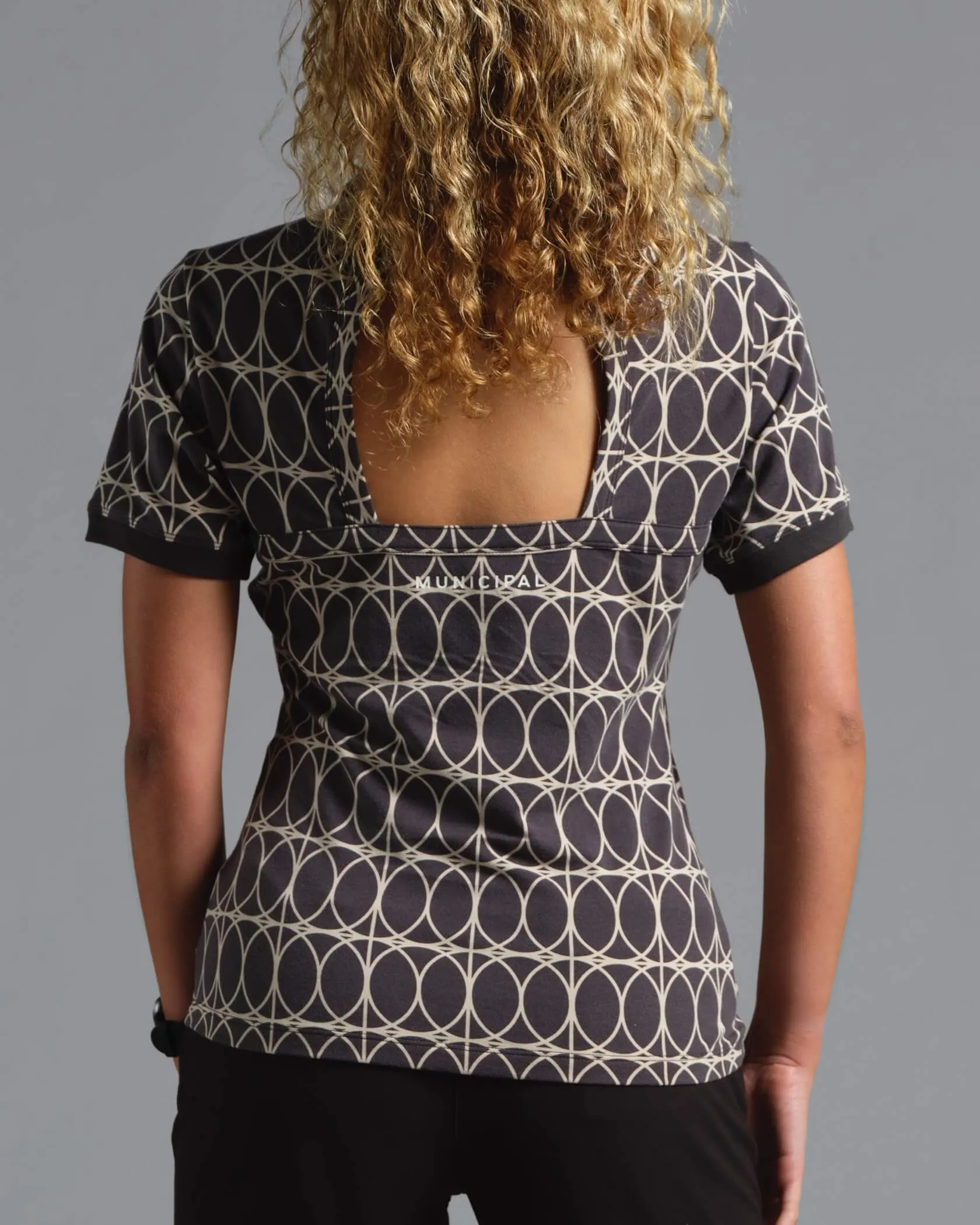 Municipal Women's Enduro Stretch Polo - COURT GEO sold by Sun Diego Boardshops product image thumbnail 2