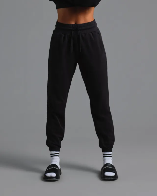 Municipal Women's SuperStretch Joggers - BLACK made by MUNICIPAL