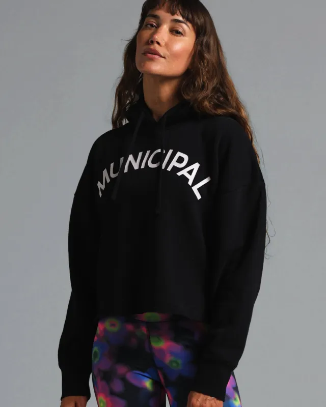 Municipal Women's Origin Hoodie - BLACK made by MUNICIPAL