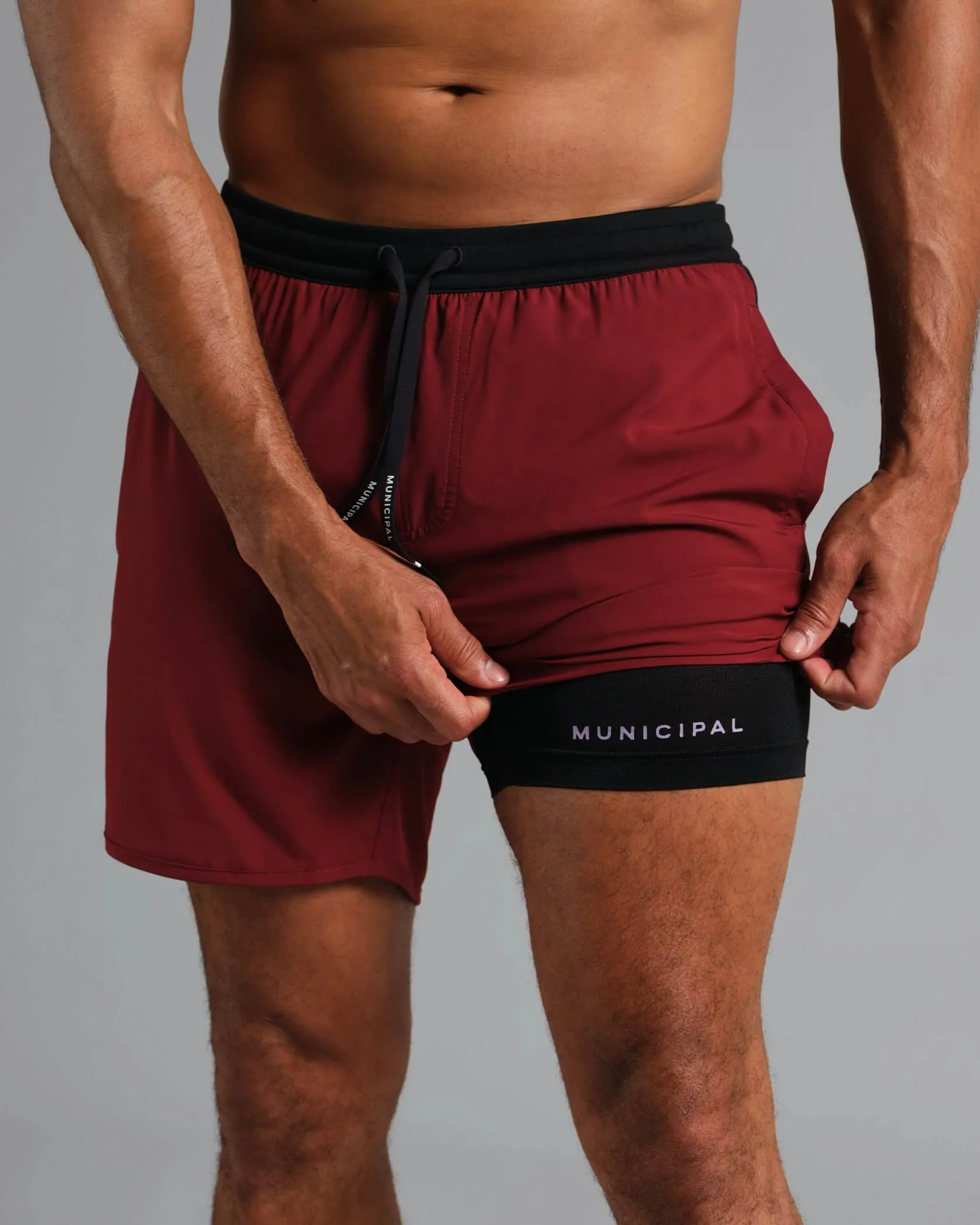 Municipal Daybreak Lined Shorts - CARDINAL BLACK sold by Sun Diego Boardshops product image thumbnail 3