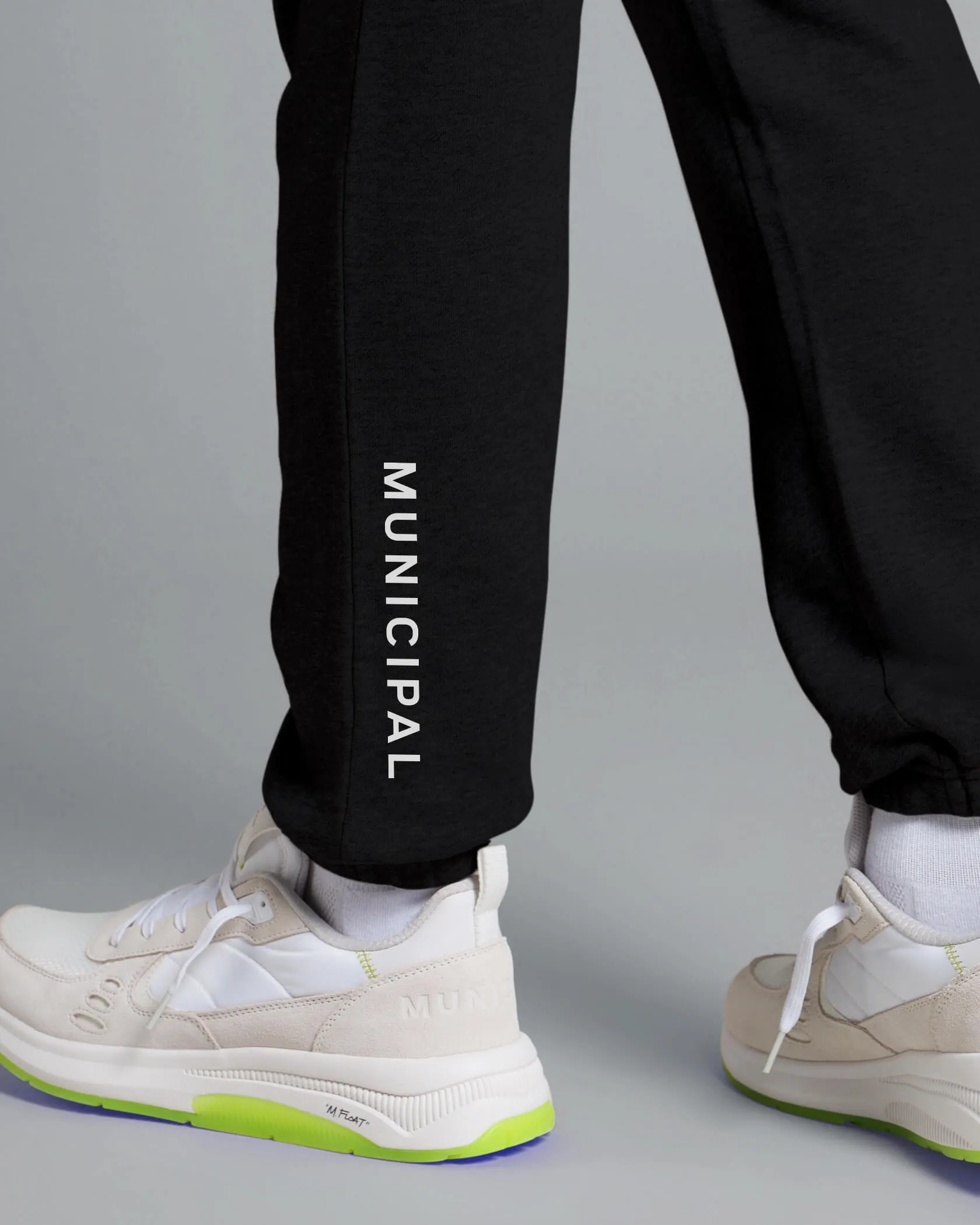 Municipal Gameday Sweatpants - BLACK HEATHER/WHITE sold by Sun Diego Boardshops product image thumbnail 2
