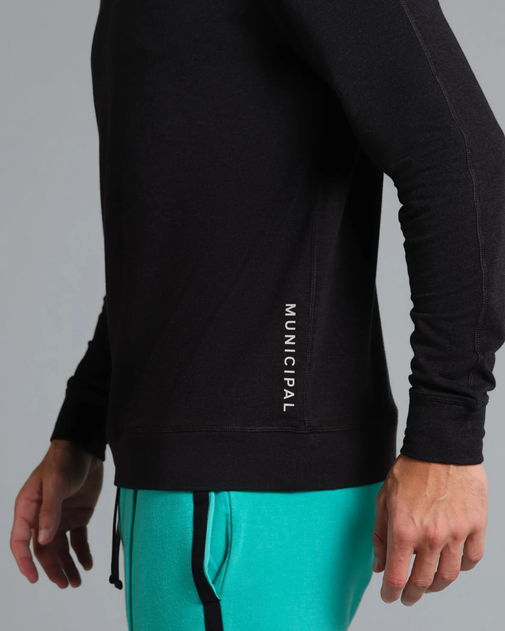 Municipal Town Crew - BLACK HEATHER sold by Sun Diego Boardshops product image thumbnail 2