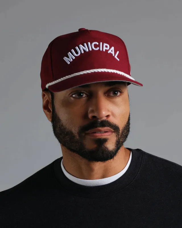 Municipal Trophy Corded Hat - CARDINAL sold by Sun Diego Boardshops