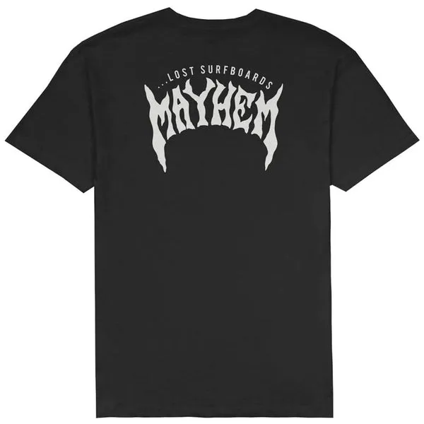 Lost ENTERPRISES MAYHEM DESIGNS TEE - BLACK sold by Sun Diego Boardshops