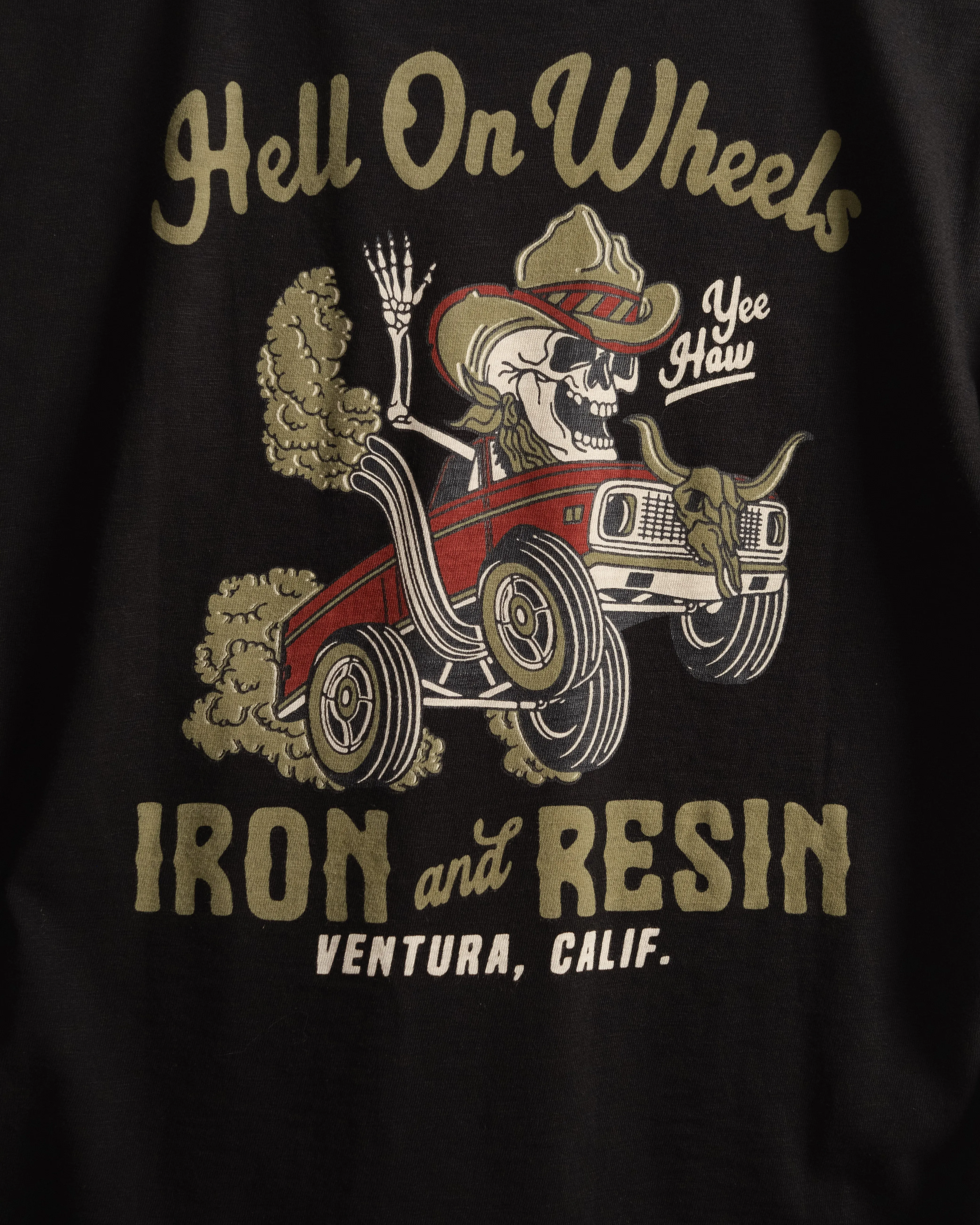 Iron & Resin Hell On Wheels Pocket Tee - BLACK sold by Sun Diego Boardshops product image thumbnail 3