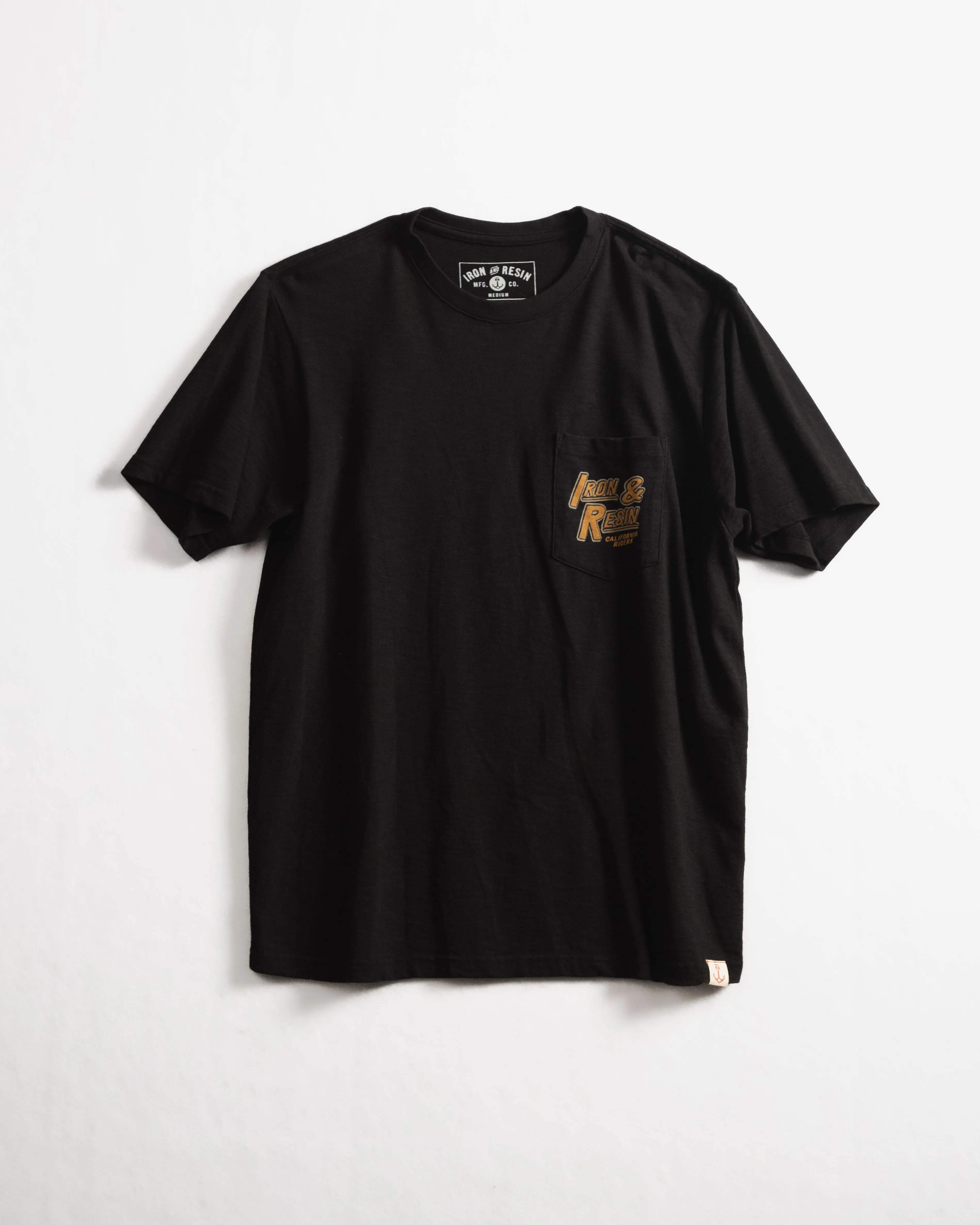 Iron & Resin California Riders Pocket Tee - BLACK sold by Sun Diego Boardshops product image thumbnail 2