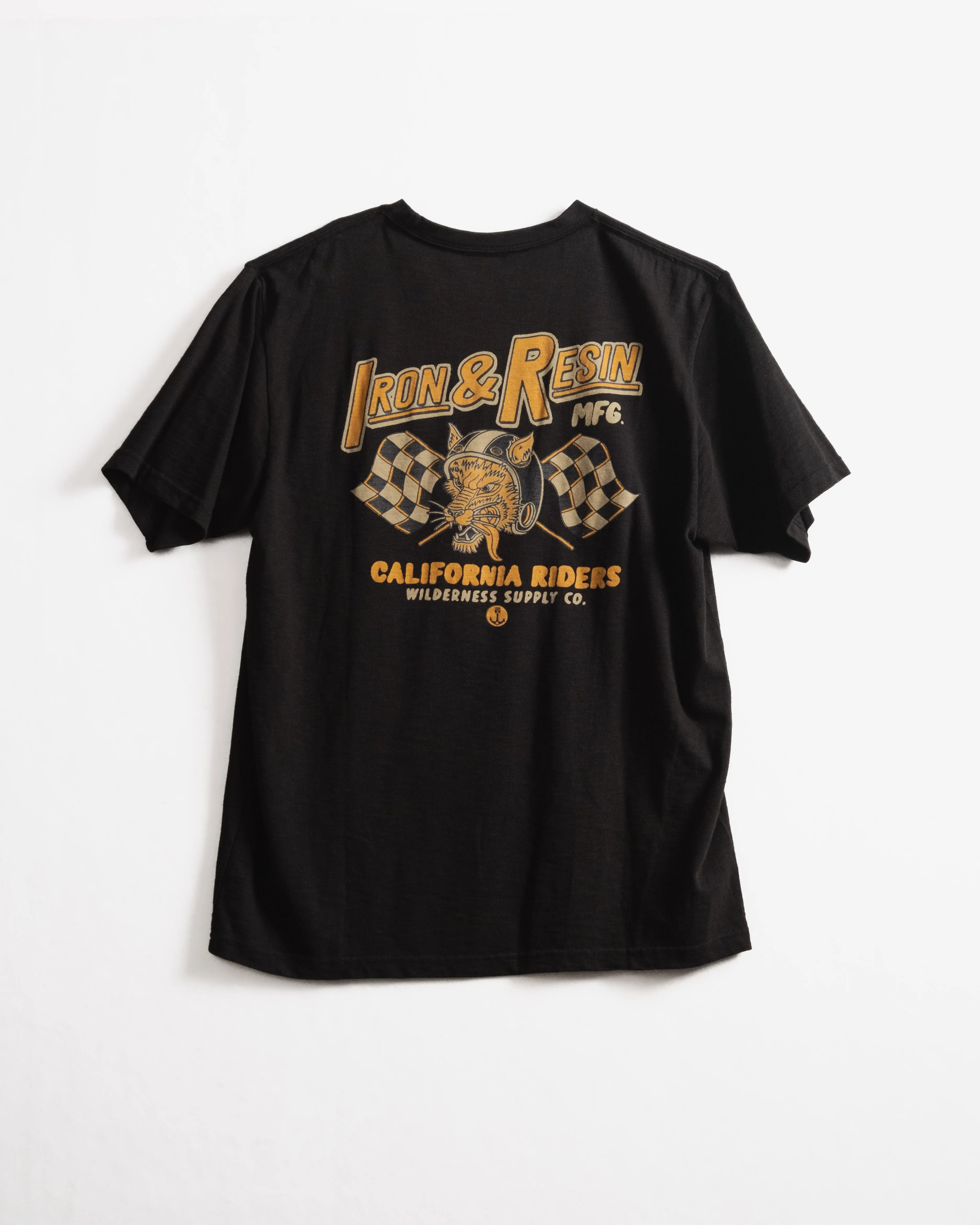 Iron & Resin California Riders Pocket Tee - BLACK sold by Sun Diego Boardshops