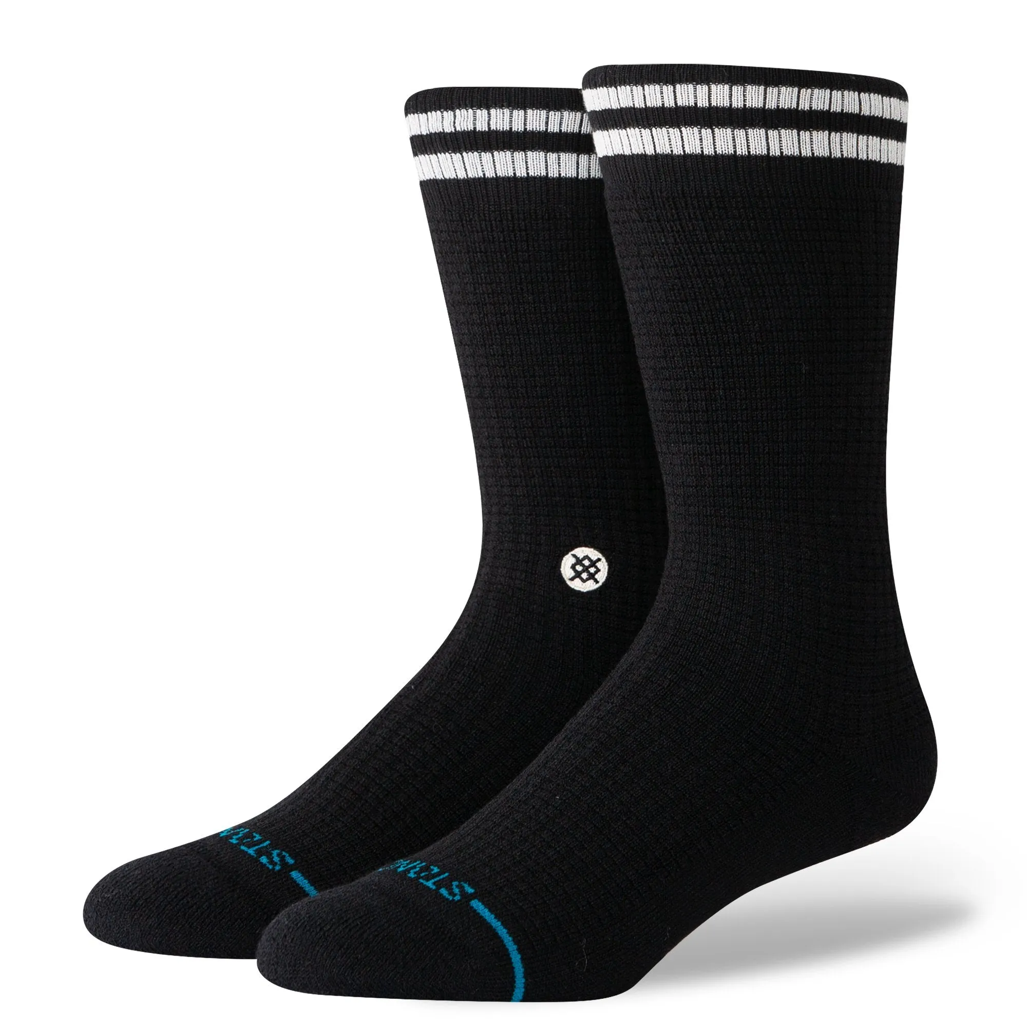 Stance Butter Blend Crew Medium Cushion Socks - BLACK sold by Sun Diego Boardshops