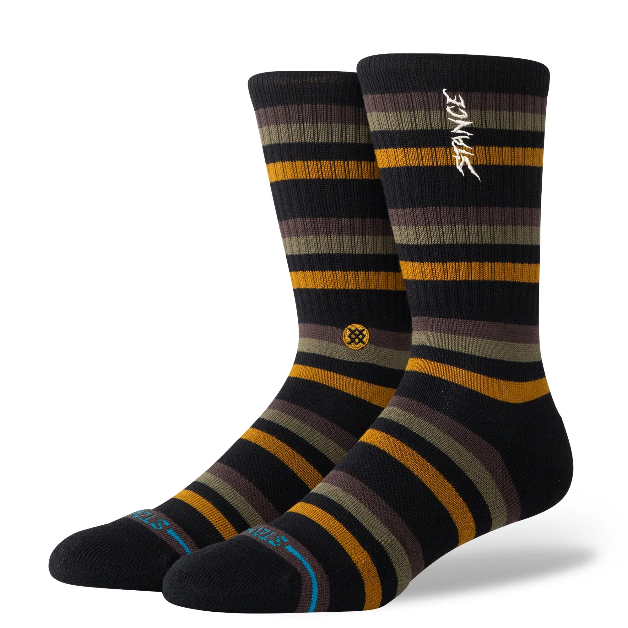 Stance Cotton Crew Medium Cushion Socks - BLACK sold by Sun Diego Boardshops