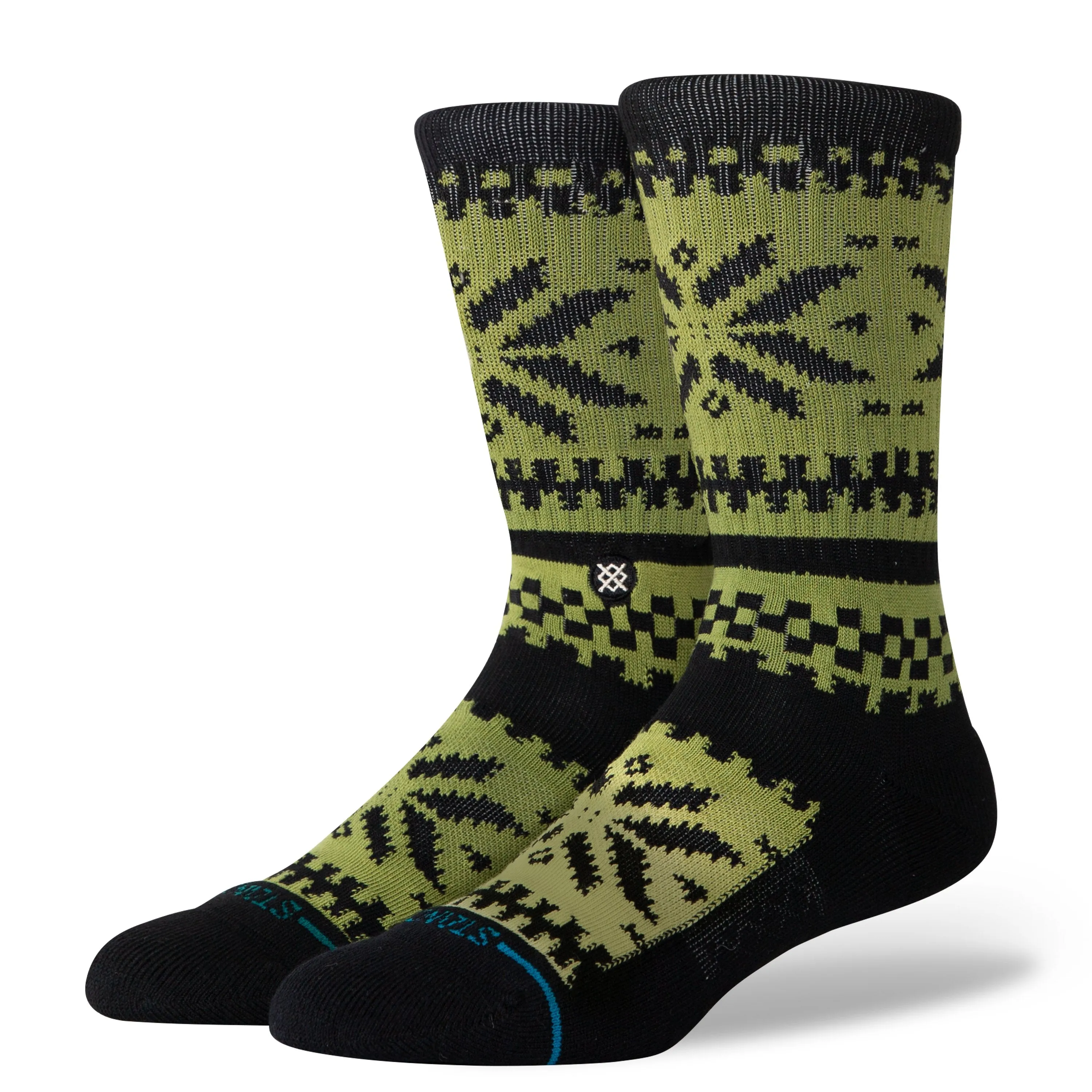 Stance Cotton Crew Medium Cushion Socks - Green sold by Sun Diego Boardshops