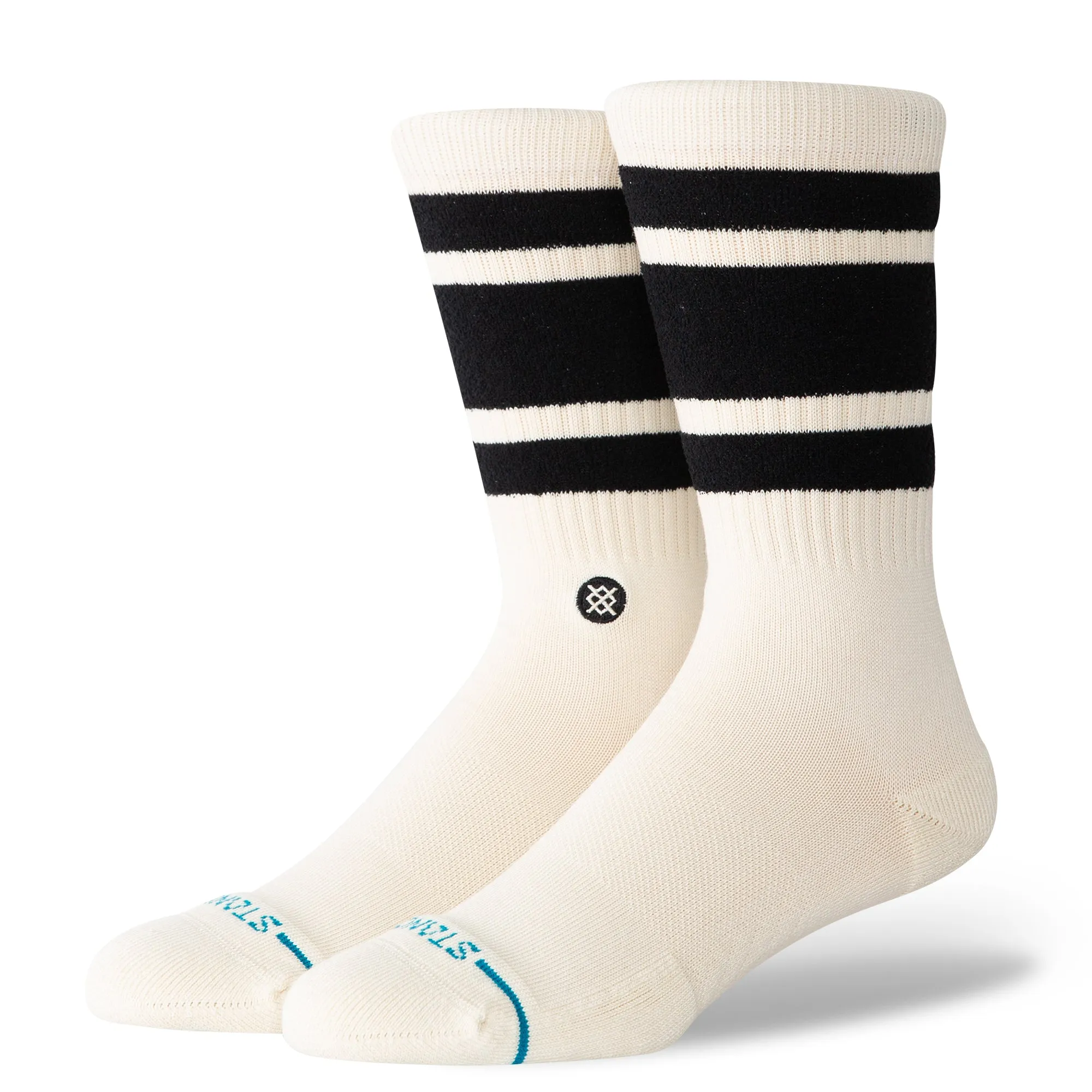 Stance Boyd Crew Socks - BLACK/WHITE sold by Sun Diego Boardshops