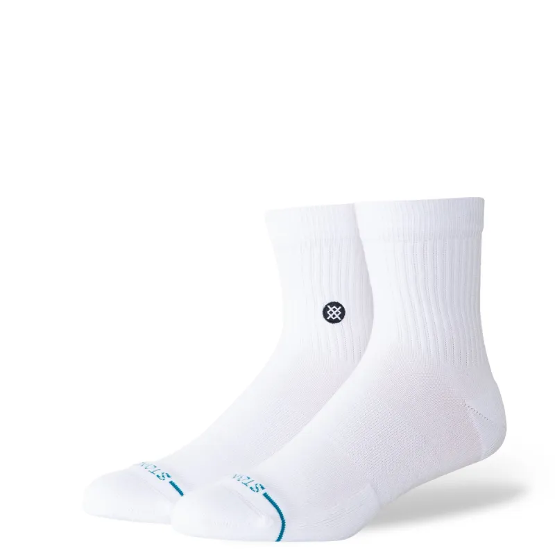 Stance Icon Quarter Socks - WHITE sold by Sun Diego Boardshops