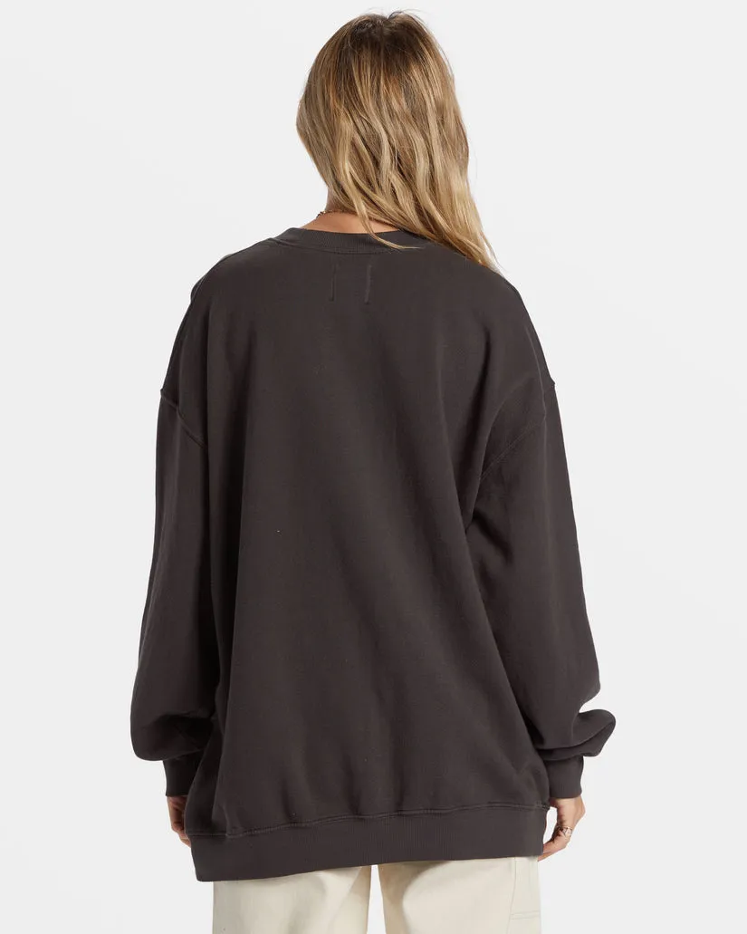 Billabong Ride In Oversized Crewneck Sweatshirt - BLACK SANDS 6 sold by Sun Diego Boardshops product image thumbnail 2